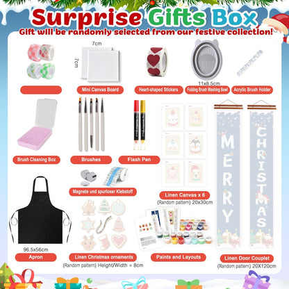ColourMost™ Christmas Surprise Gift Box 🎄  – Paint by Numbers Edition C