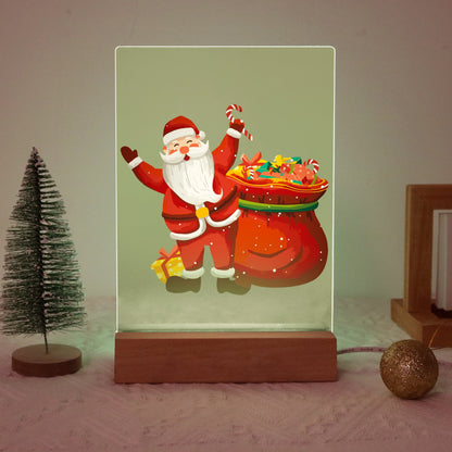 ColourMost™ LED Paint by Numbers Series #09: 'Santa with Gift Bag' (6"x8" / 15x20cm)