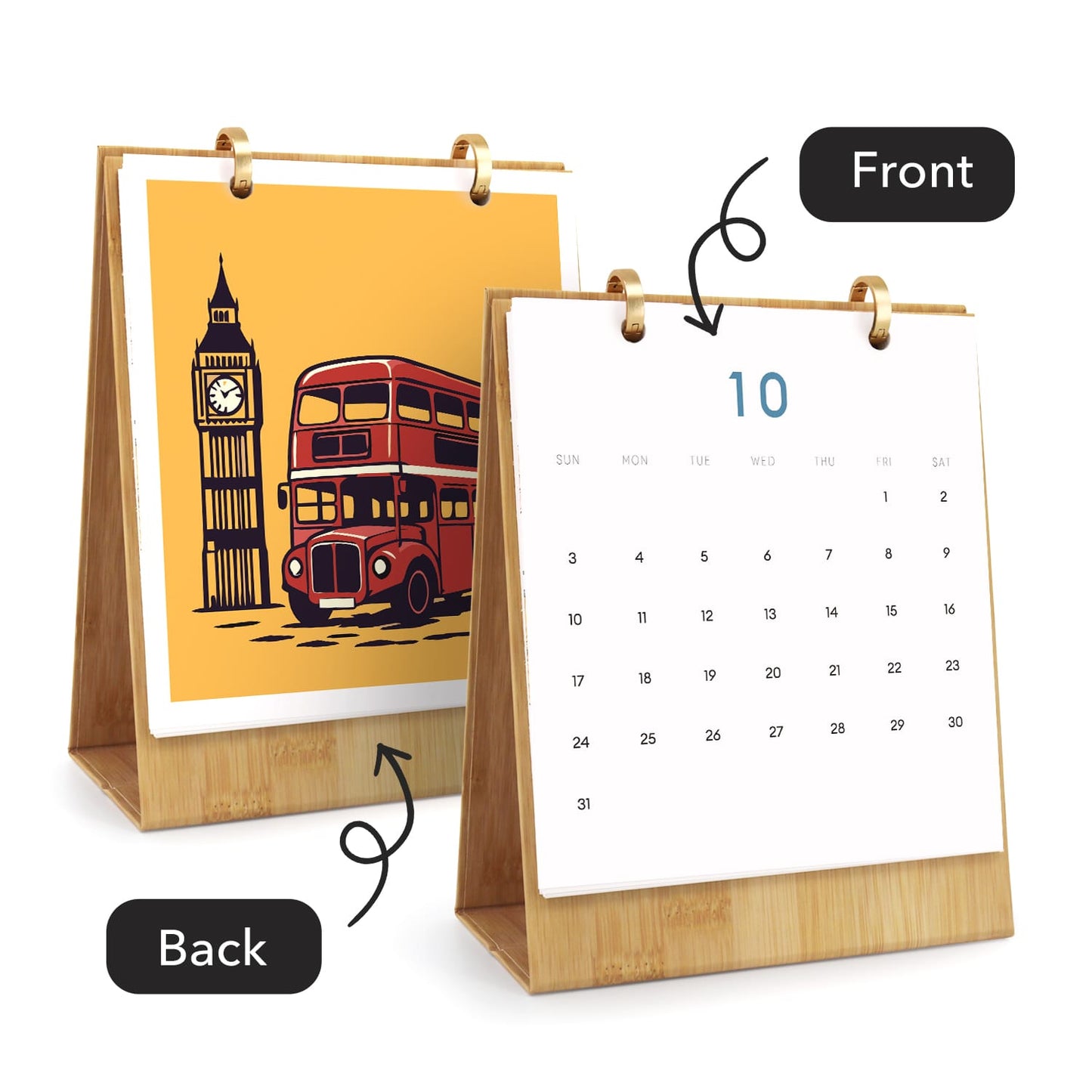 ColourMost™ 2027 Desk Calendar Series –  On the Move /Paint by Numbers(18.2cm x 22.5cm)