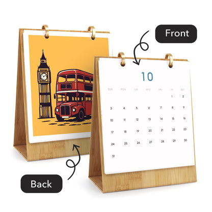 ColourMost™ 2027 Desk Calendar Series –  On the Move /Paint by Numbers(18.2cm x 22.5cm)