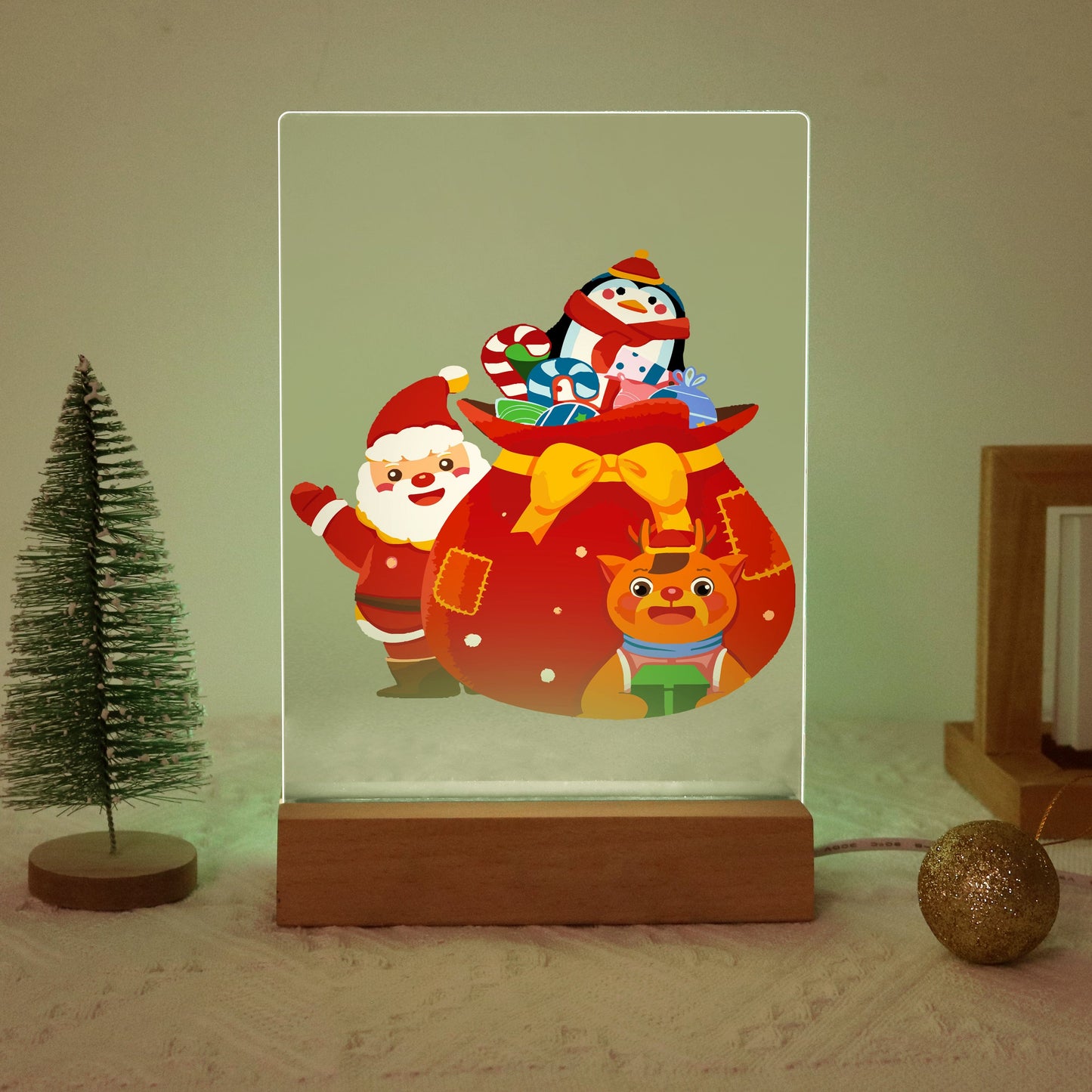 ColourMost™ LED Paint by Numbers Series #06: 'Santa’s Gift Bag' (6"x8" / 15x20cm)