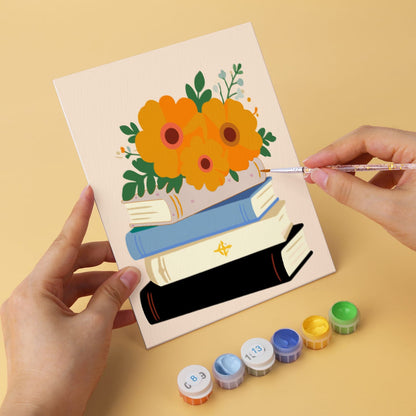 Mini Paint by Numbers Kit – Bloom & Books | 6 Canvas Panels