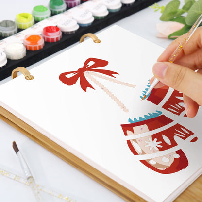 ColourMost™ 2026 Desk Calendar Series –  Christmas theme /Paint by Numbers(18.2cm x 22.5cm)
