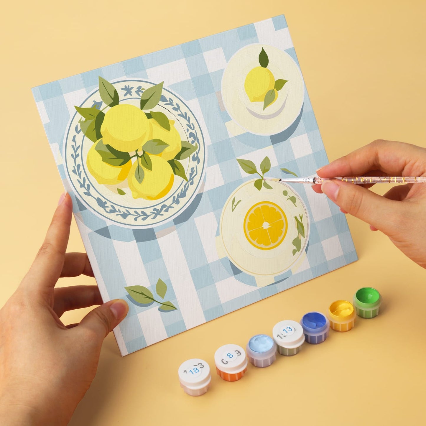 Mini Paint by Numbers Kit - La Dolce Vita ｜6 Canvas Panels