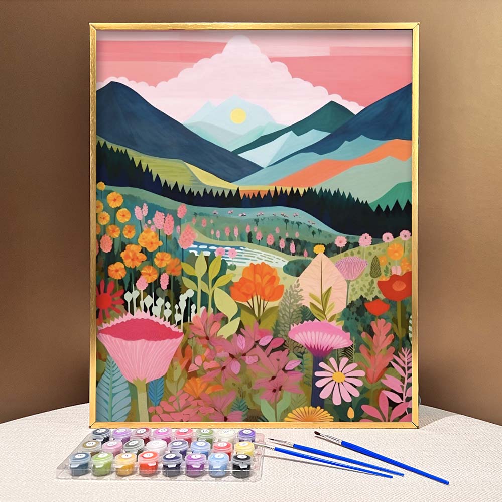 【Valentine's Day Sale】 Colorful Mountains Series by ColourMost™ #09 |  Original Paint by Numbers | Also ship to UK, CA, AU, and NZ