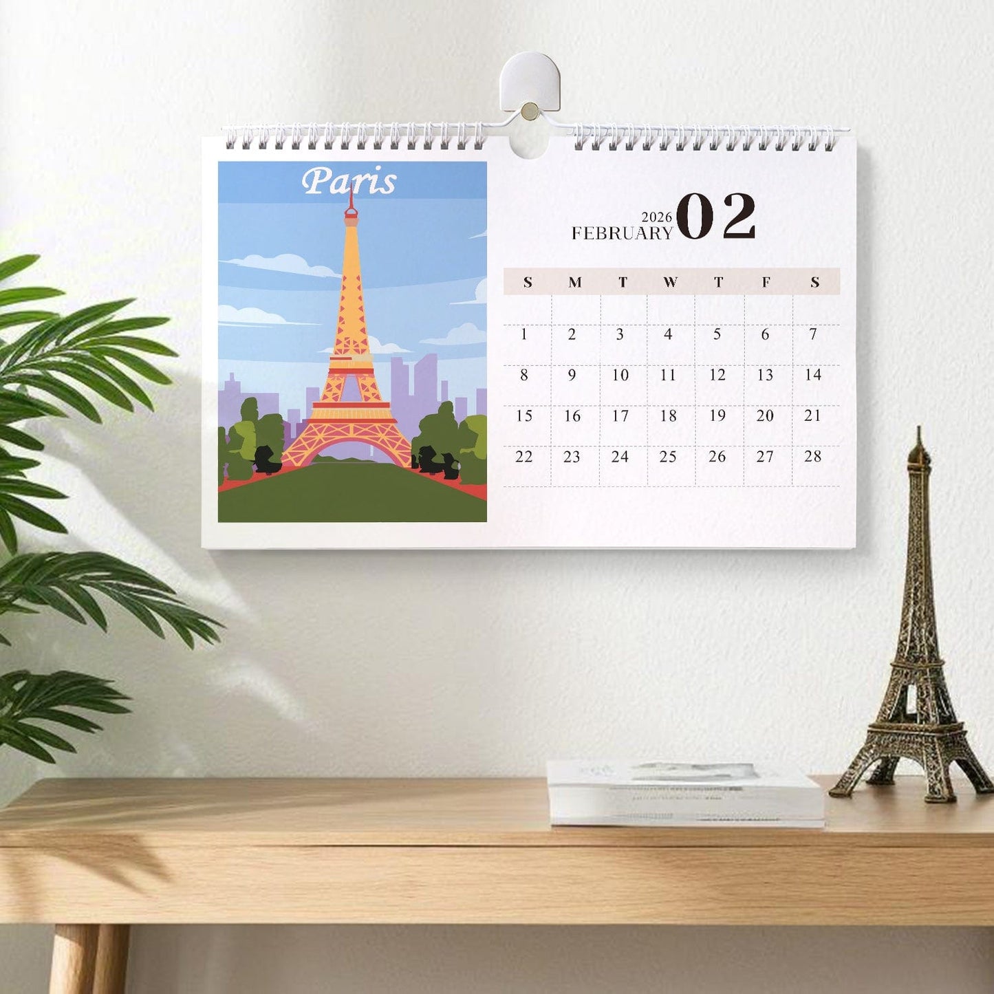 ColourMost™ 2026 Calendar Series – World Scenic Spots / Animal Series /Paint by Numbers(28.3cm x 21cm)