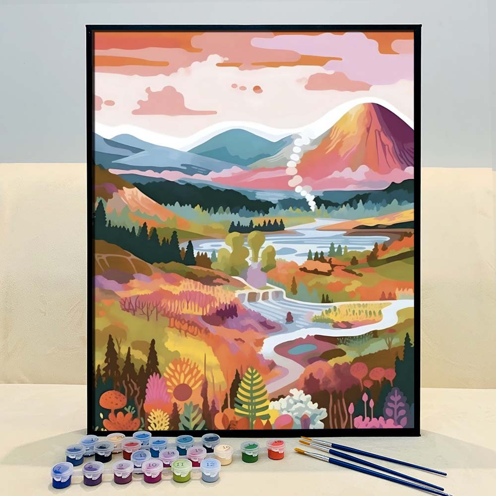 Colorful Yosemite by ColourMost  Original Paint by Numbers – Colourmost