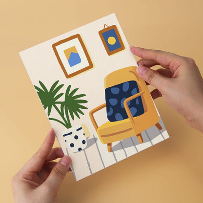 Mini Paint by Numbers Kit - Cozy Corners ｜6 Canvas Panels