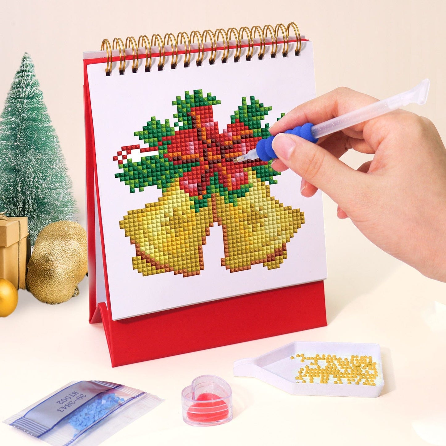ColourMost™ 2026 Desk Calendar Series – Christmas /Diamond Painting(17cm x 15cm)