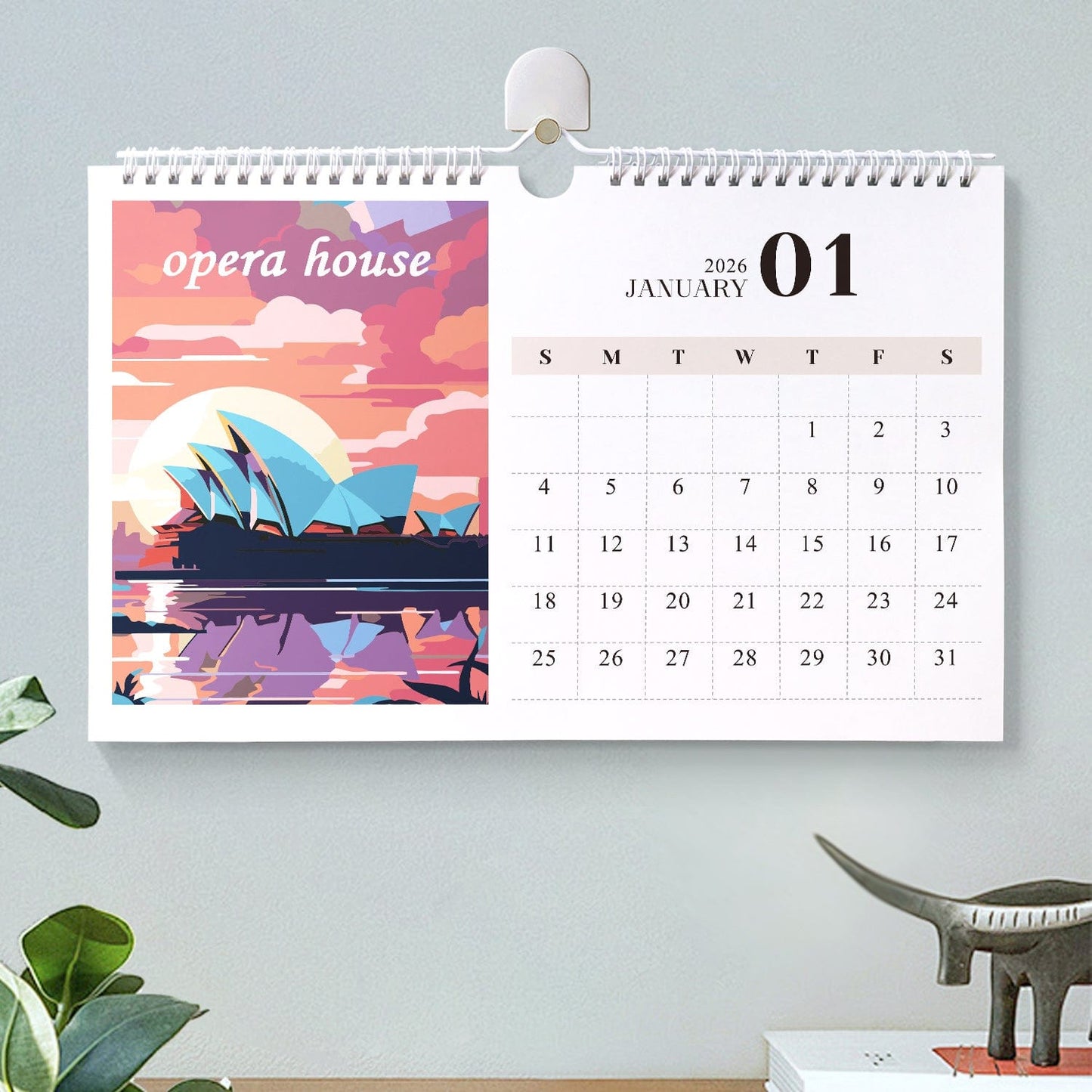 ColourMost™ 2026 Calendar Series – World Scenic Spots / Animal Series /Paint by Numbers(28.3cm x 21cm)
