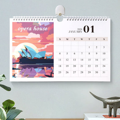 ColourMost™ 2026 Calendar Series – World Scenic Spots / Animal Series /Paint by Numbers(28.3cm x 21cm)