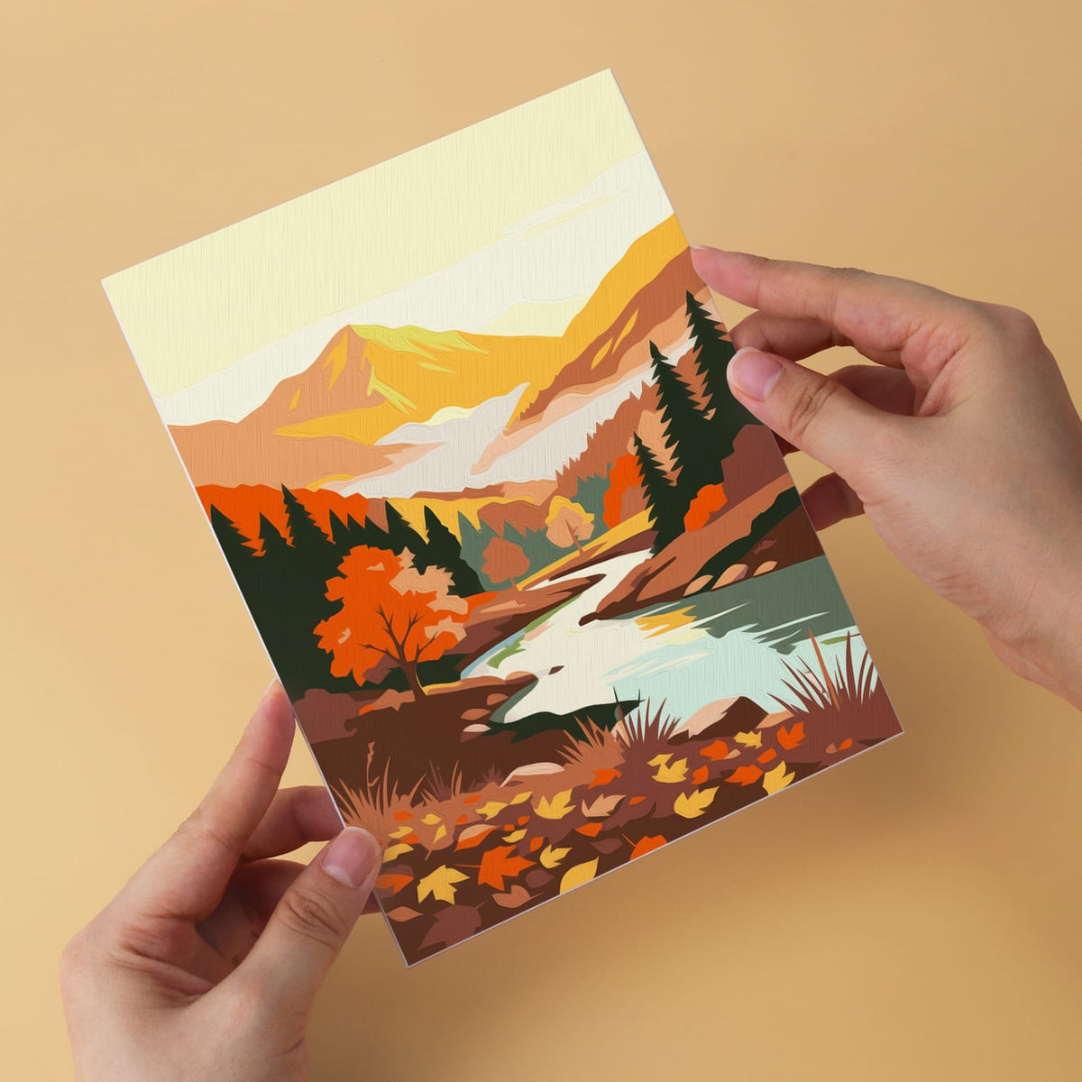 Mini Paint by Numbers Kit - Wander & Wonder ｜6 Canvas Panels