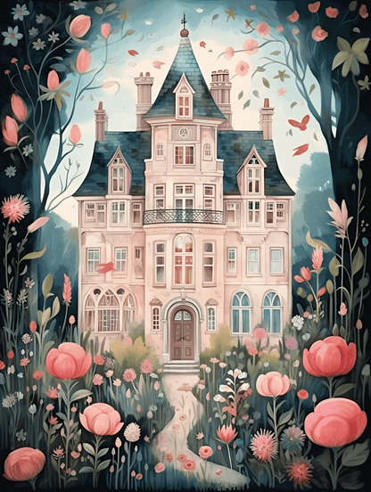 "Blossom Manor" by ColourMost™ | Fairytale #01 | Original Paint by Numbers