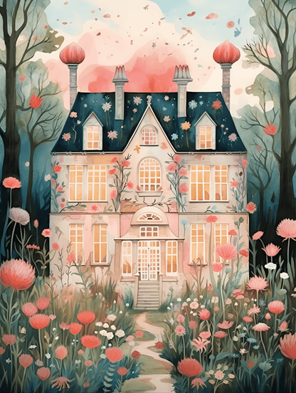 "Blossom Manor" by ColourMost™ | Fairytale #02 | Original Paint by Numbers