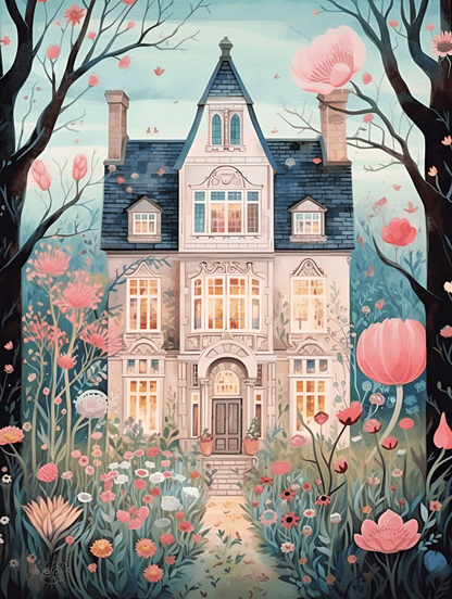 "Blossom Manor" by ColourMost™ | Fairytale #03 | Original Paint by Numbers