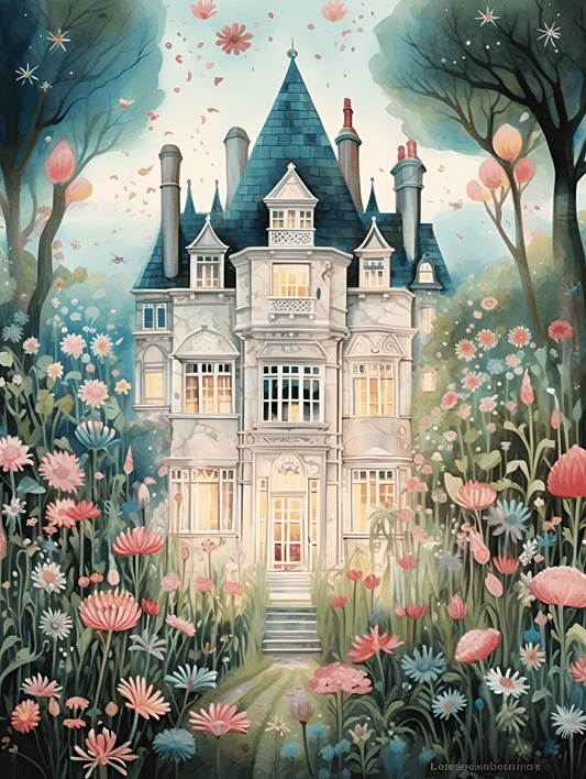 "Blossom Manor" by ColourMost™ | Fairytale #04 | Original Paint by Numbers