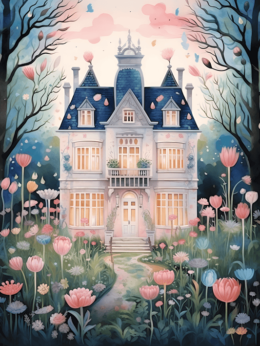 "Blossom Manor" by ColourMost™ | Fairytale #05 | Original Paint by Numbers