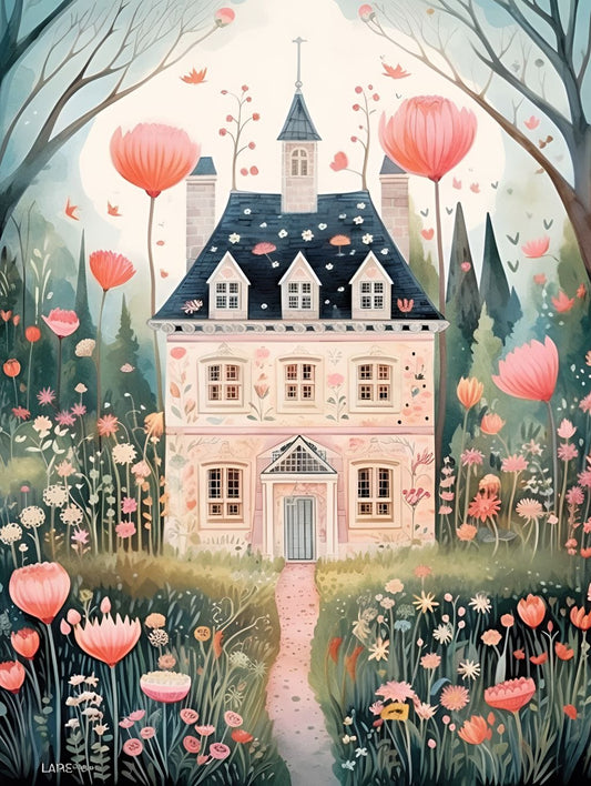 "Blossom Manor" by ColourMost™ | Fairytale #07 | Original Paint by Numbers