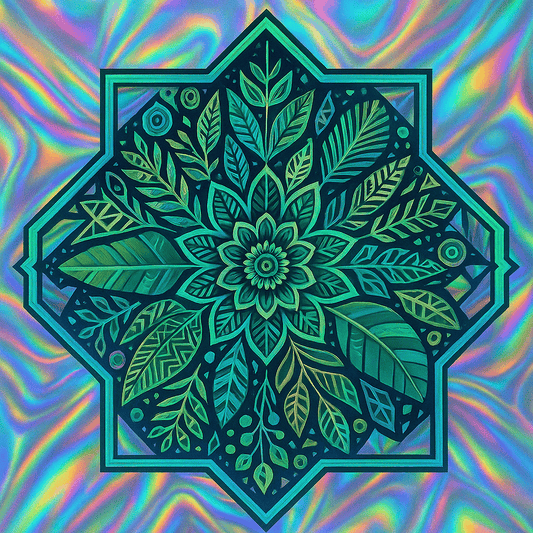 "Serenity Mandalas" Series - Botanical P251119#12 | Original Paint by Numbers | Diamond Painting (16"x16" / 40x40cm)