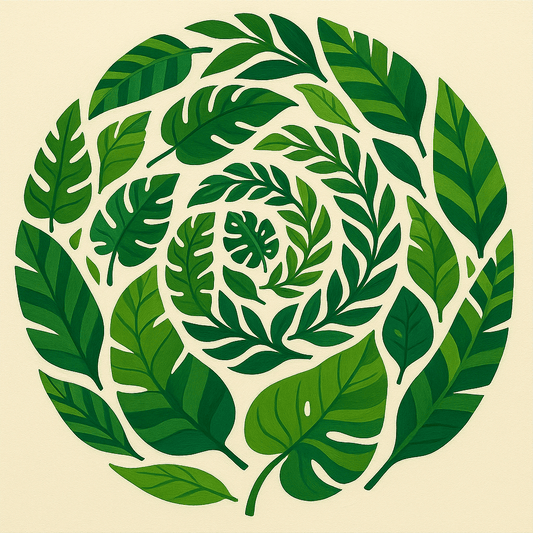 "Serenity Mandalas" Series - Botanical P251126#02 | Original Paint by Numbers (16"x16" / 40x40cm)