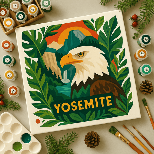 "Serenity Mandalas" Series - Botanical P251126#12 | Original Paint by Numbers (16"x16" / 40x40cm)