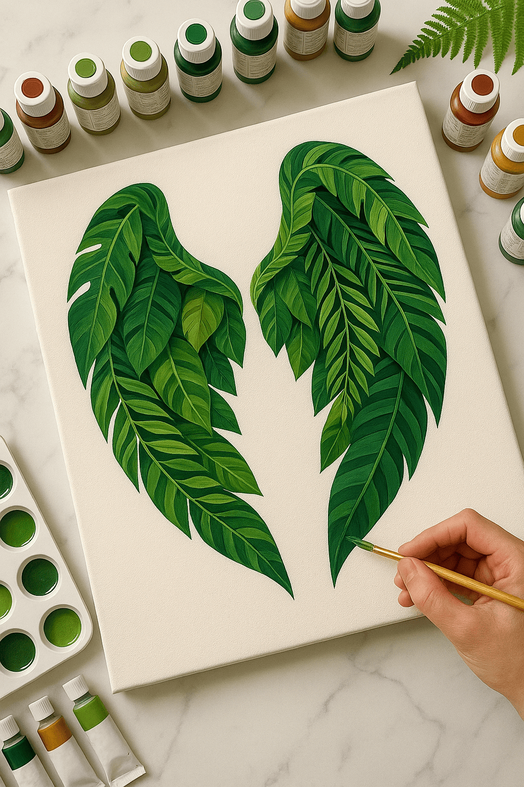 "Serenity Mandalas" Series - Botanical P251126#25 | Original Paint by Numbers (16"x20" / 40x50cm)