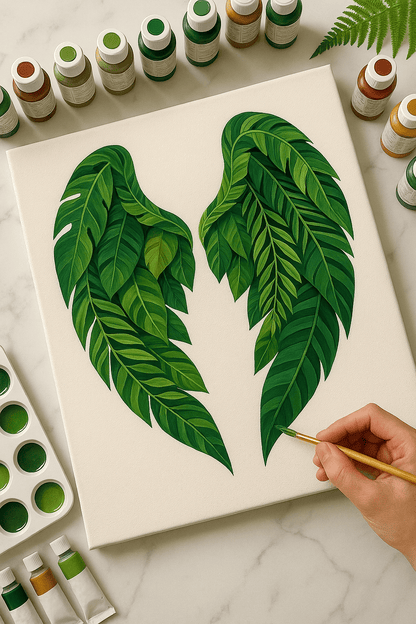 "Serenity Mandalas" Series - Botanical P251126#25 | Original Paint by Numbers (16"x20" / 40x50cm)