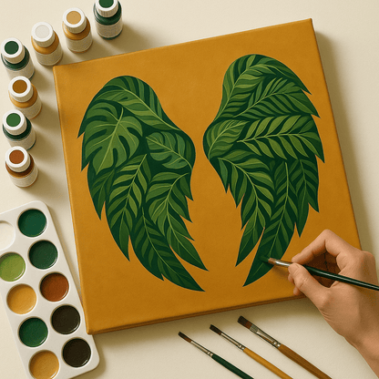 "Serenity Mandalas" Series - Botanical P251126#29 | Original Paint by Numbers (16"x16" / 40x40cm)