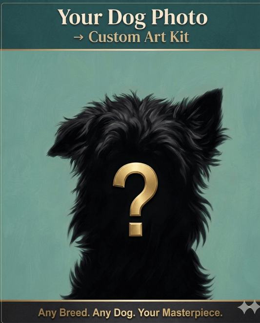 "Classic Pets" Custom Pet Paint by Numbers Kit | Upload Your Photo