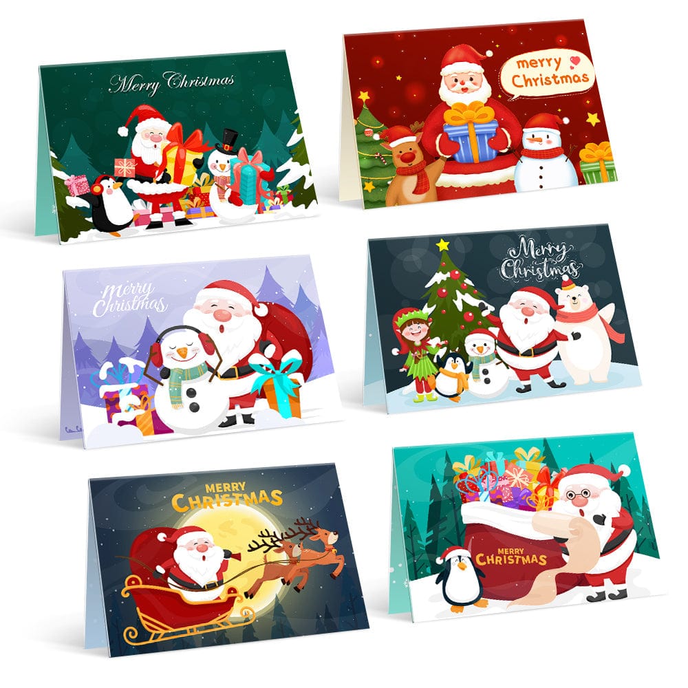 "Christmas card-6Pcs" Series by ColourMost™ #01 | Paint by Numbers(25.8cm*18cm)