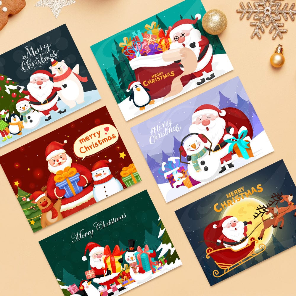 "Christmas card-6Pcs" Series by ColourMost™ #01 | Paint by Numbers(25.8cm*18cm)