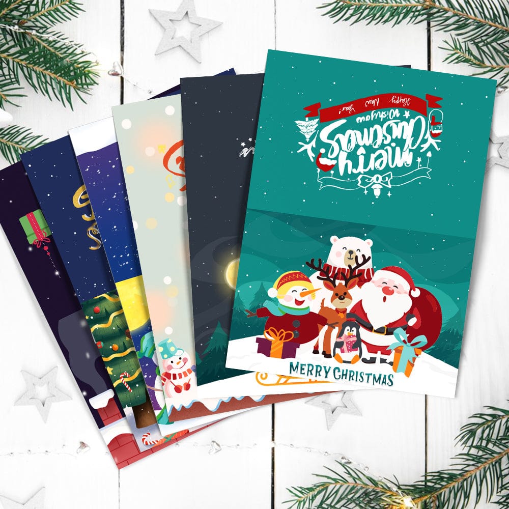 "Christmas card-6Pcs" Series by ColourMost™ #05 | Paint by Numbers(25.8cm*18cm)