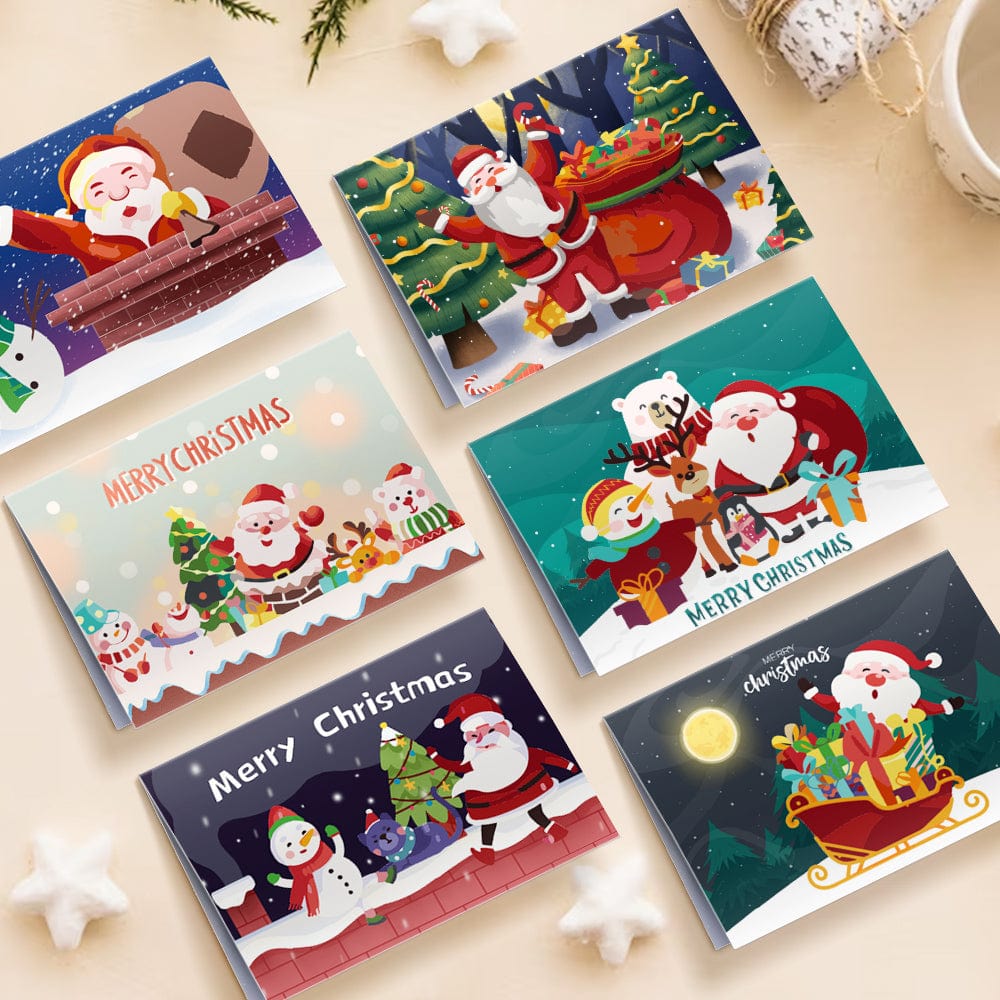 "Christmas card-6Pcs" Series by ColourMost™ #05 | Paint by Numbers(25.8cm*18cm)