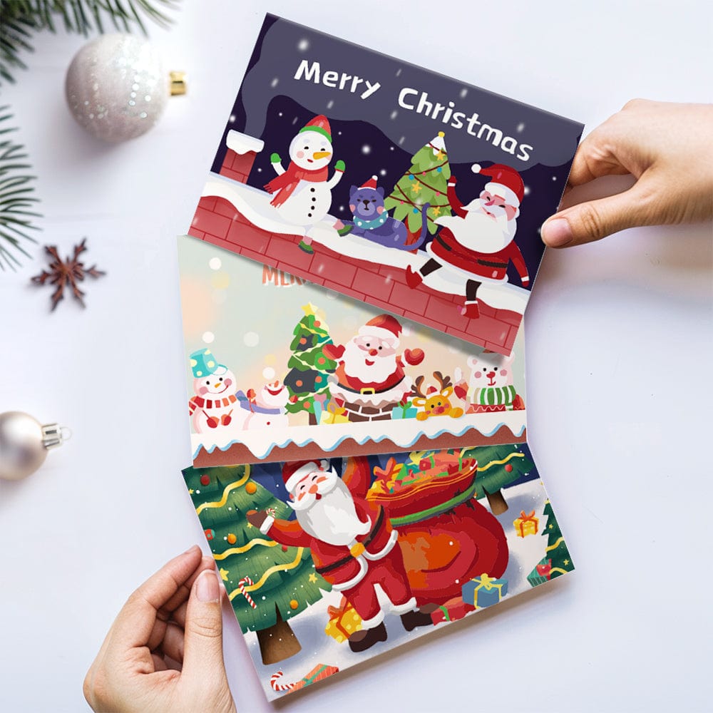 "Christmas card-6Pcs" Series by ColourMost™ #05 | Paint by Numbers(25.8cm*18cm)