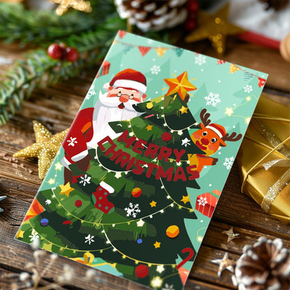 "Christmas card-6Pcs" Series by ColourMost™ #02 | Paint by Numbers(25.8cm*18cm)