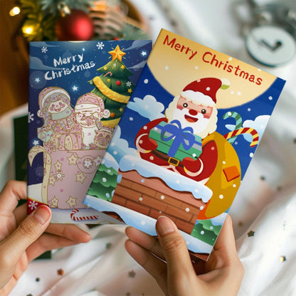 "Christmas card-6Pcs" Series by ColourMost™ #02 | Paint by Numbers(25.8cm*18cm)