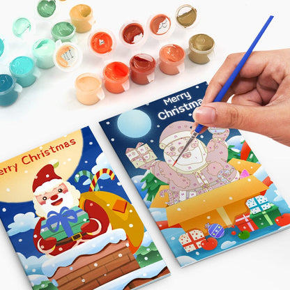 "Christmas card-6Pcs" Series by ColourMost™ #02 | Paint by Numbers(25.8cm*18cm)