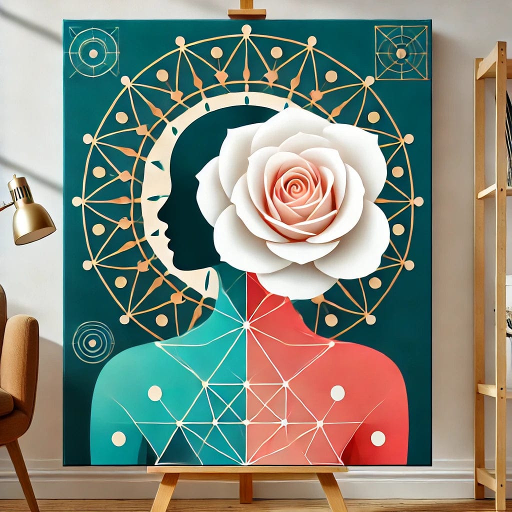 【New Arrival - 40% OFF】"Serenity Mandalas" Series - 'Bloom: White Rose Woman' P1203#28 | Original 🎨 Paint by Numbers | 💎 Diamond Painting (16"x20" / 40x50cm)