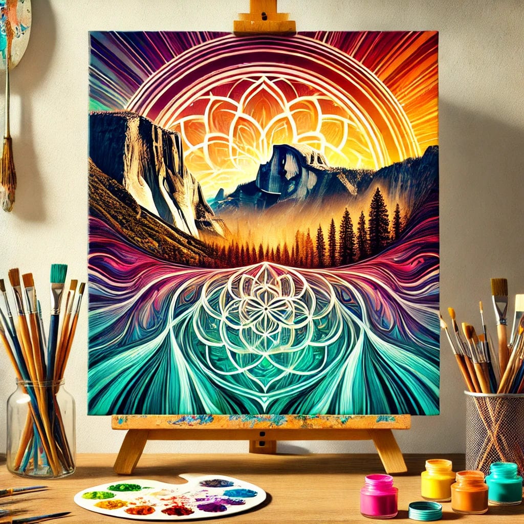 【New Arrival - 40% OFF】"Serenity Mandalas" Series - 'Mountain/Yosemite' P1216#27 | Original 🎨 Paint by Numbers | 💎 Diamond Painting (16"x20" / 40x50cm)