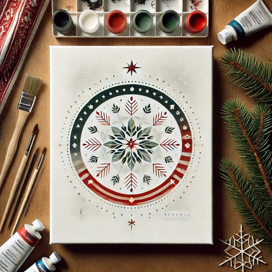 "Serenity Mandalas" Series - Christmas P17#26 | Original Paint by Numbers 🎨&💎 Diamond Painting (16"x20" / 40x50cm)