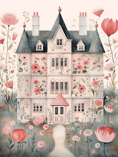 "Blossom Manor" by ColourMost™ | Valentine #01 | Original Paint by Numbers