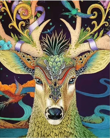 ColourMost™ DIY Painting By Numbers -Deer head (16"x20")