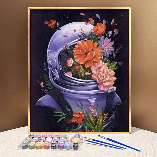 ColourMost™ DIY Painting By Numbers - 'Bloomed Astronaut' (16"x20")