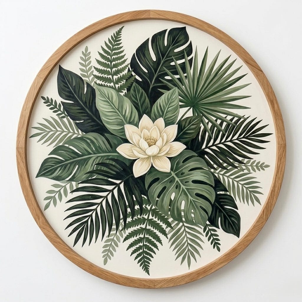 "Serenity Mandalas" Series - P260326#01 | Original Paint by Numbers (40cm / 16" Diameter)