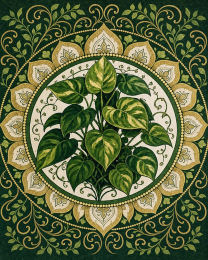 "Serenity Mandalas" Series - P260601#01 | Original Paint by Numbers (16"x20" / 40x50cm)
