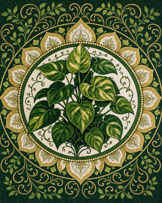 "Serenity Mandalas" Series - P260601#01 | Original Paint by Numbers (16"x20" / 40x50cm)