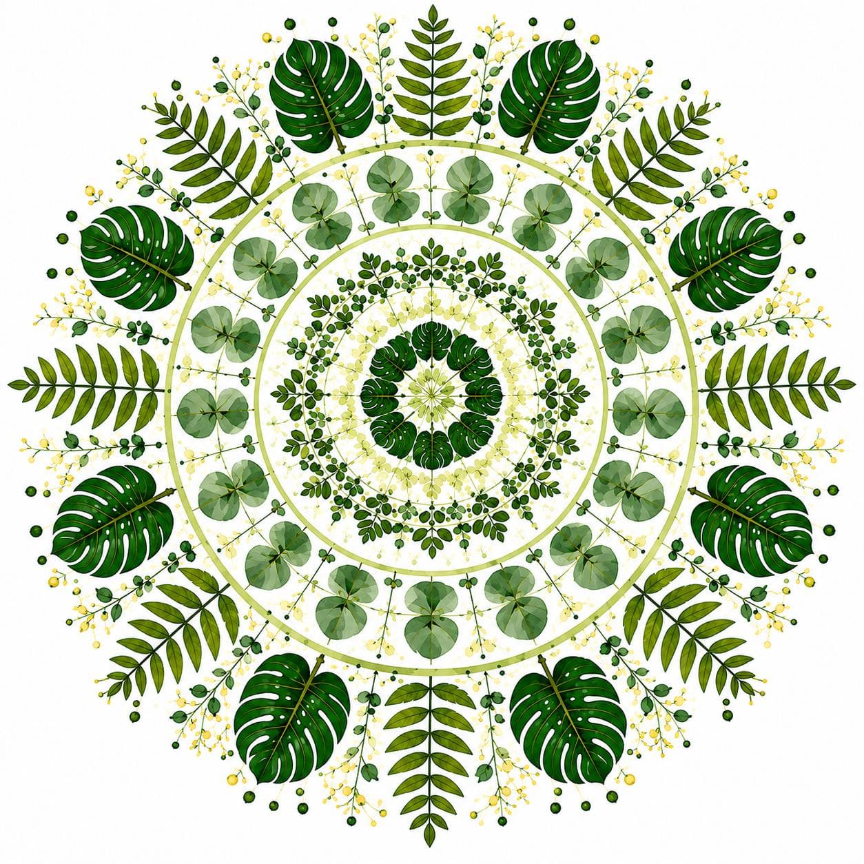 "Serenity Mandalas" Series - P2605230#01 | Original Paint by Numbers (16"x16" / 40x40cm)