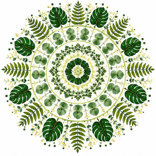 "Serenity Mandalas" Series - P2605230#01 | Original Paint by Numbers (16"x16" / 40x40cm)