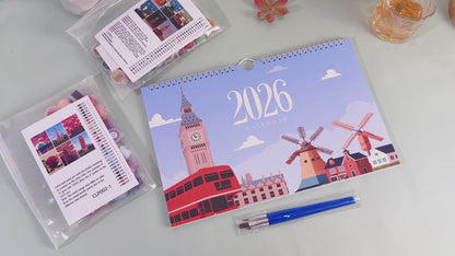 ColourMost™ 2026 Calendar Series – World Scenic Spots / Animal Series /Paint by Numbers(28.3cm x 21cm)