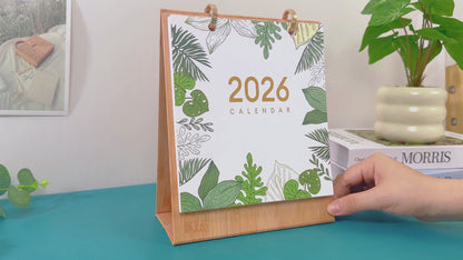 ColourMost™ 2026 Desk Calendar Series –  Plants /Paint by Numbers(18.2cm x 22.5cm)